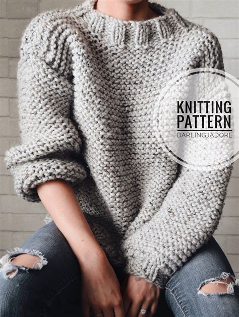 bulky sweater knitting patterns free.